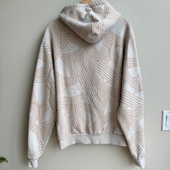 Adidas Originals Graphic Hoodie Tan & Cream Pattern - Picture 6 of 8